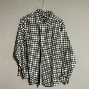 Daniel Cremieux Long-Sleeve Button Down Shirt, Size XL, Green/Tan/Blue